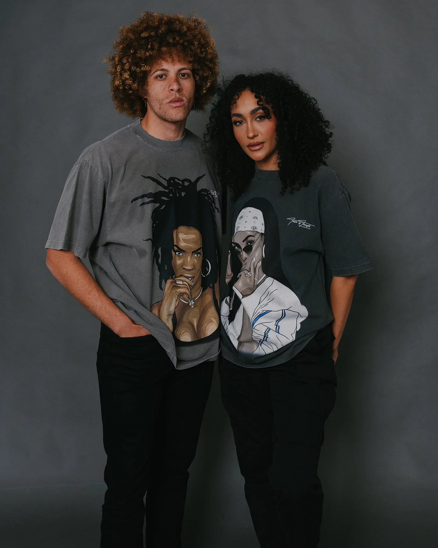 Aaliyah Big Face Oversized Shadow Tee - Image 3