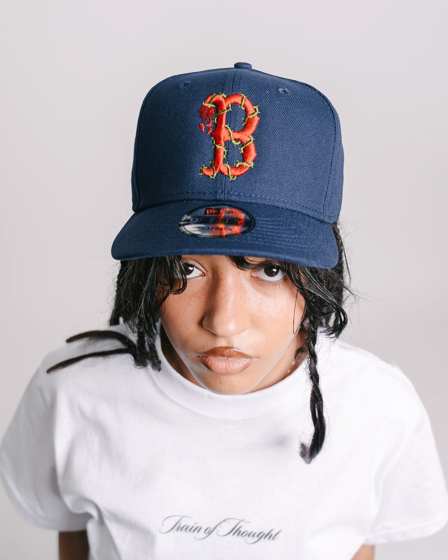 Boston City Rose New Era Navy Blue Snapback - Image 2