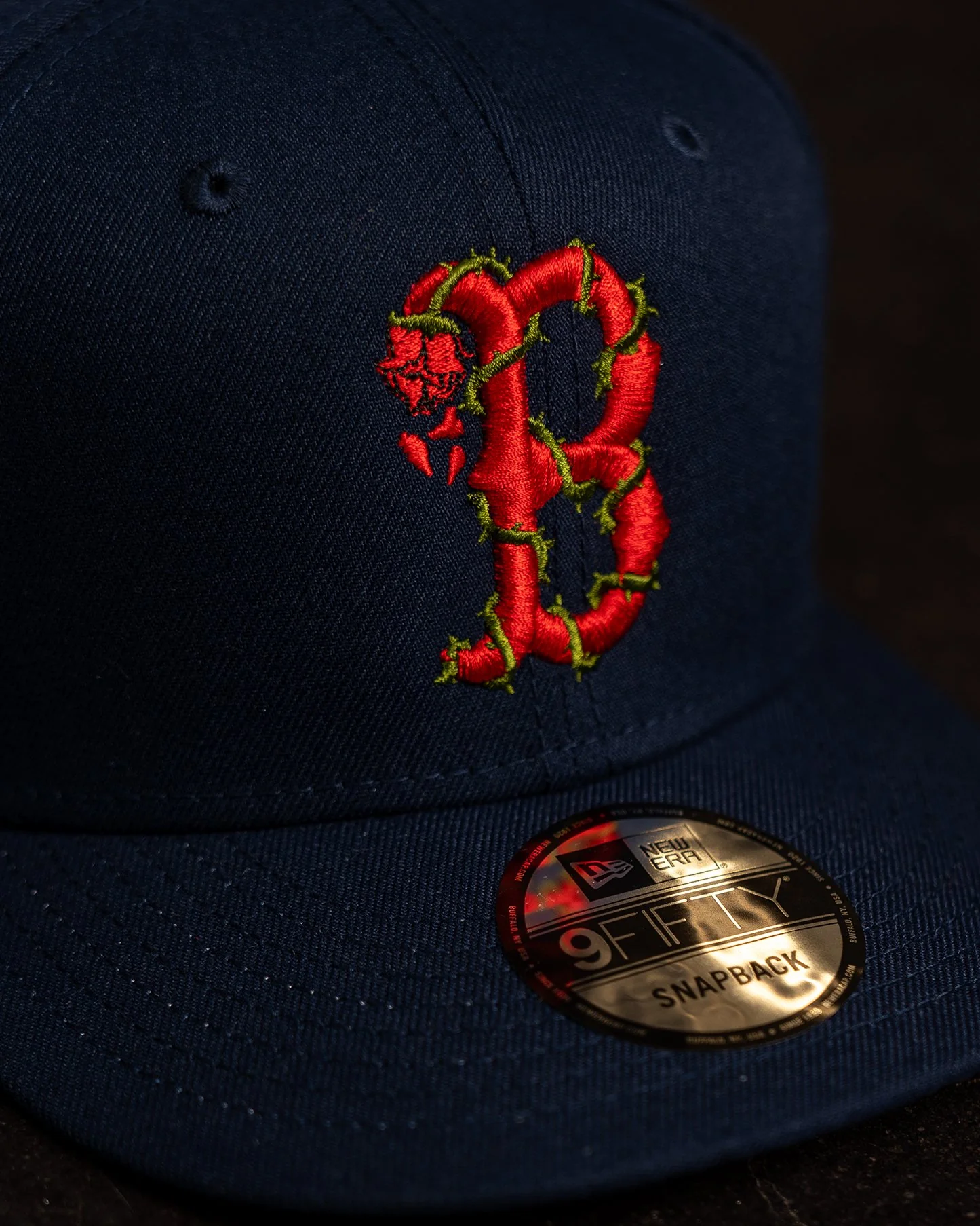 Boston City Rose New Era Navy Blue Snapback - Image 3