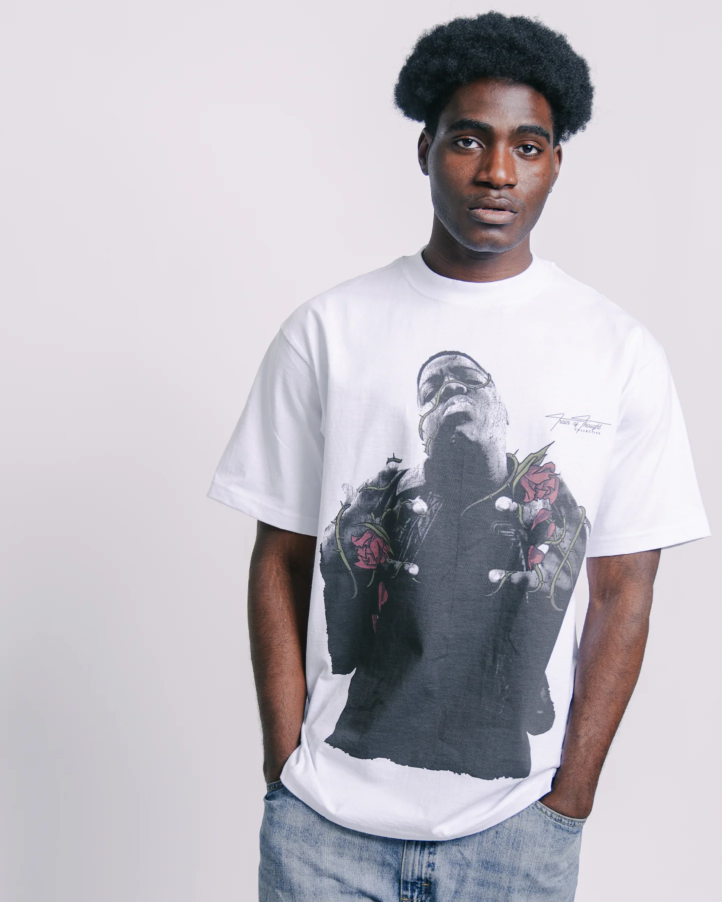 Dead Rose BIGGIE White Tee - Image 4