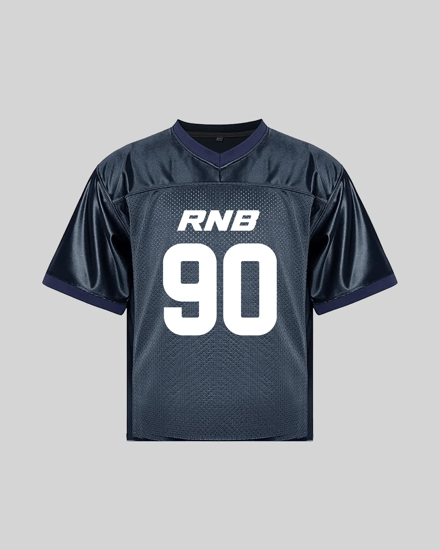 Rnb Every Morning V1 Cropped Blue Football Jersey