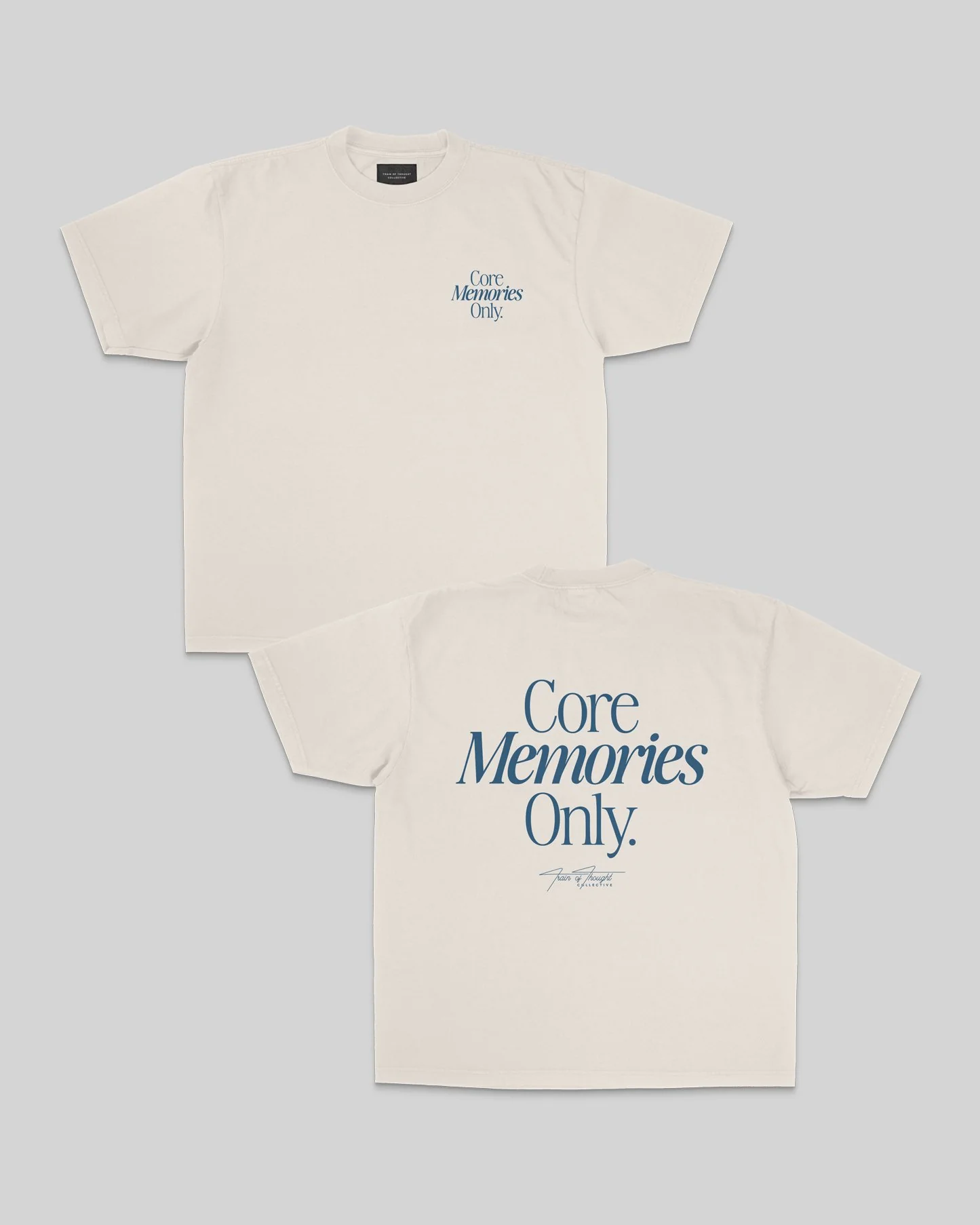 Core Memories Oversized Cream Tee
