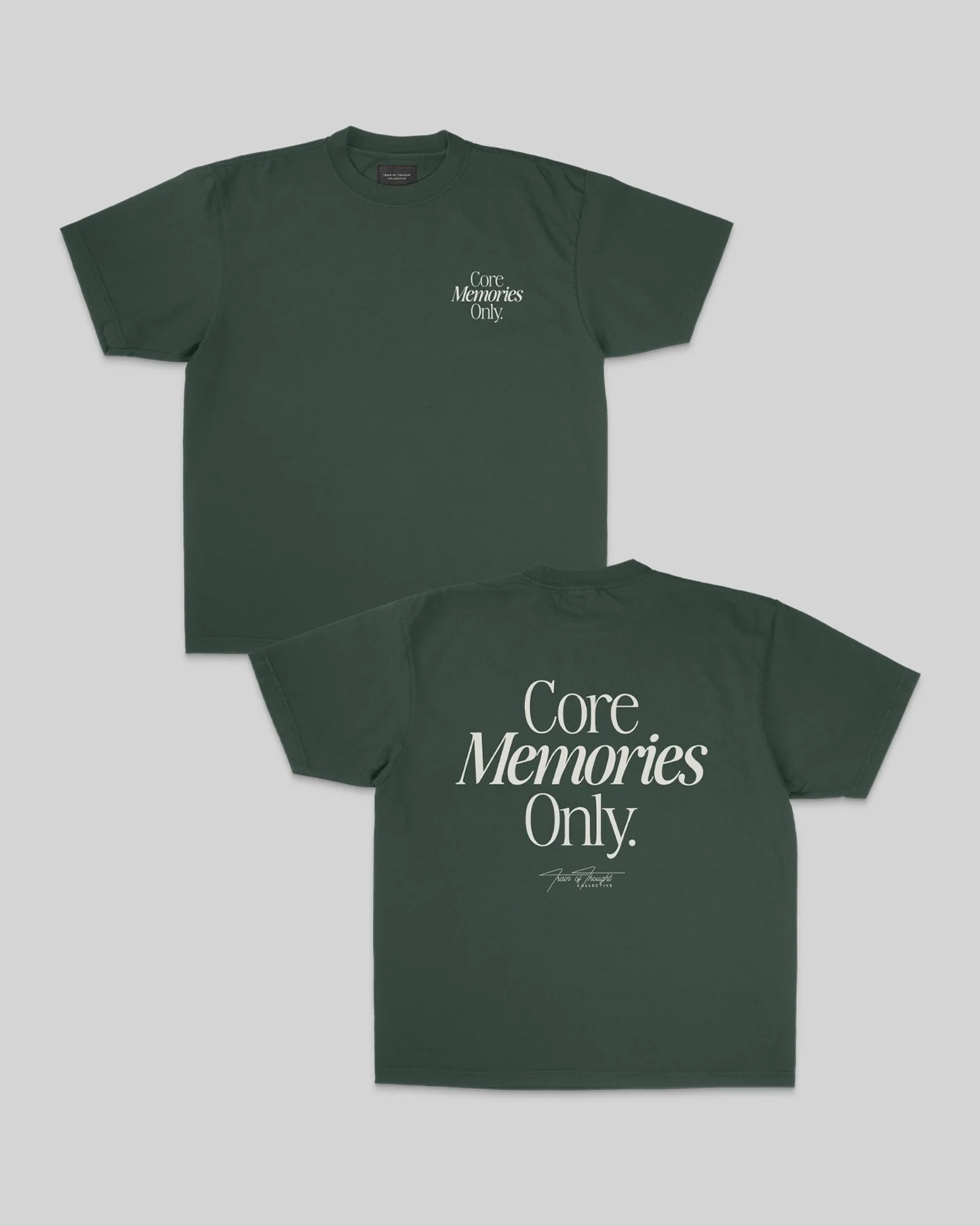 Core Memories Oversized Green Tee