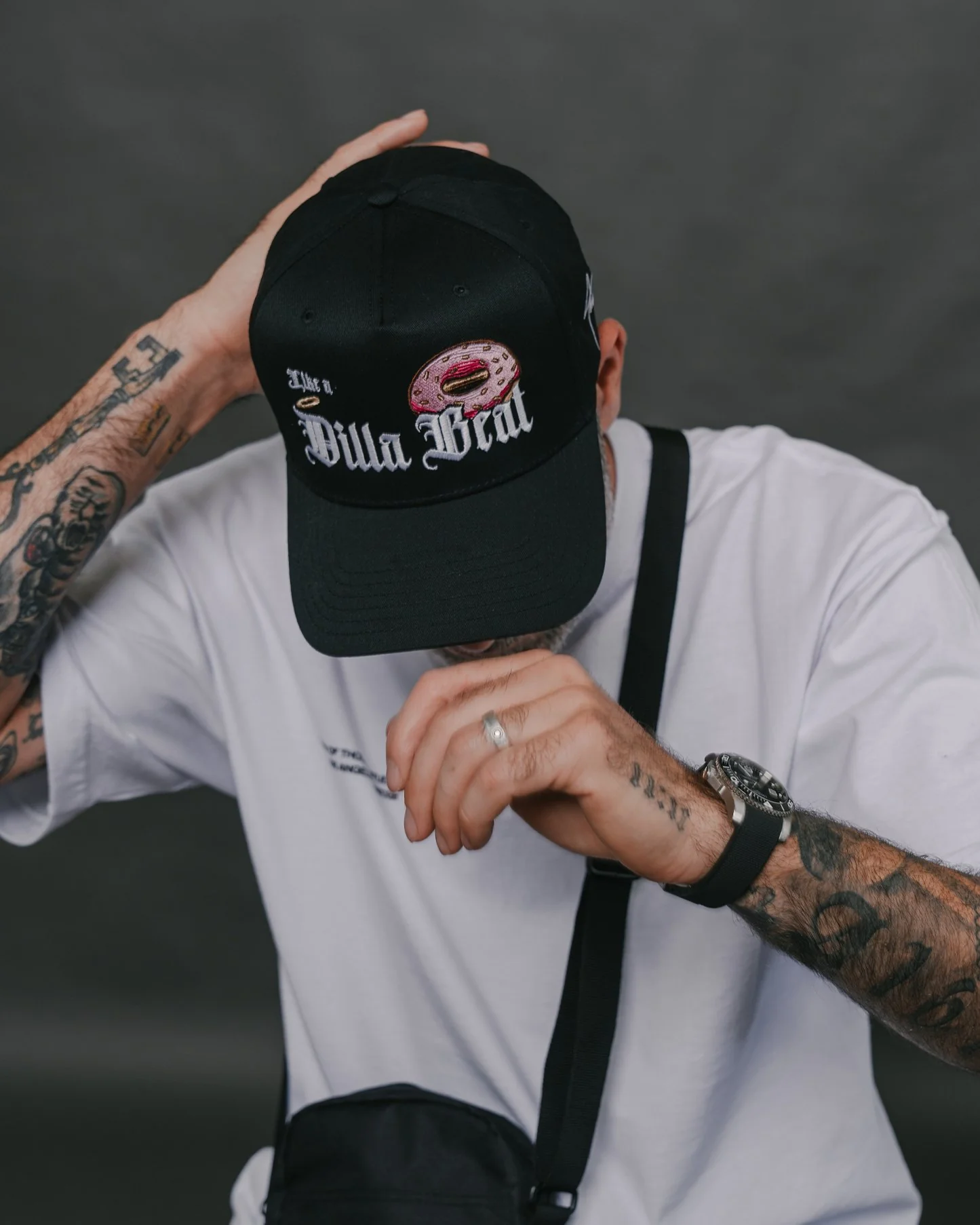 Like a Dilla Beat Black Snapback - Image 4