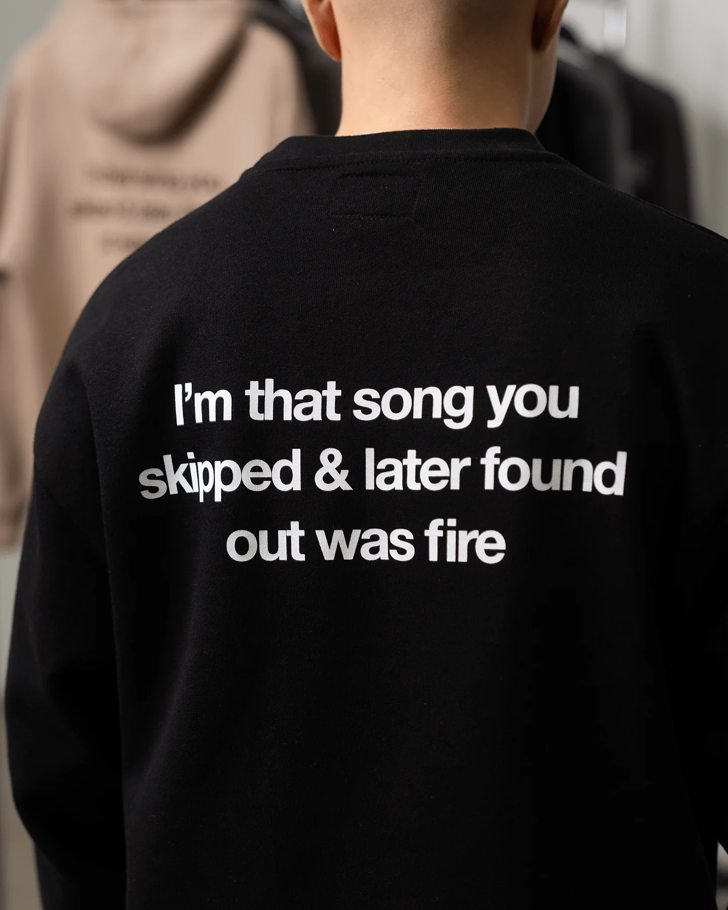Don't Skip Black Crewneck Sweatshirt - Image 7