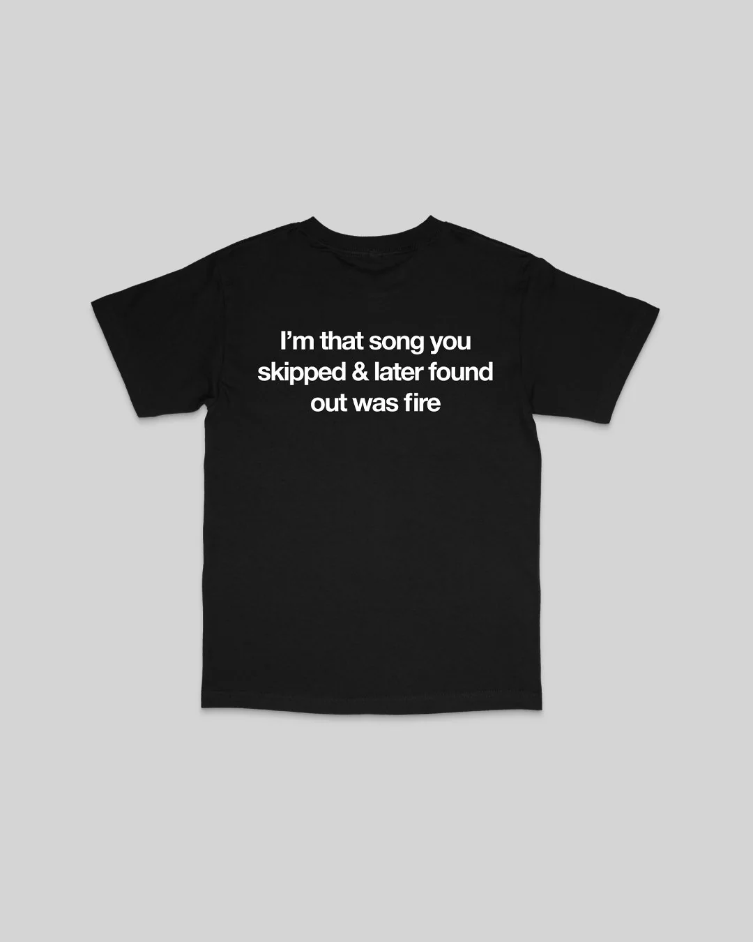 Don't Skip Black Tee