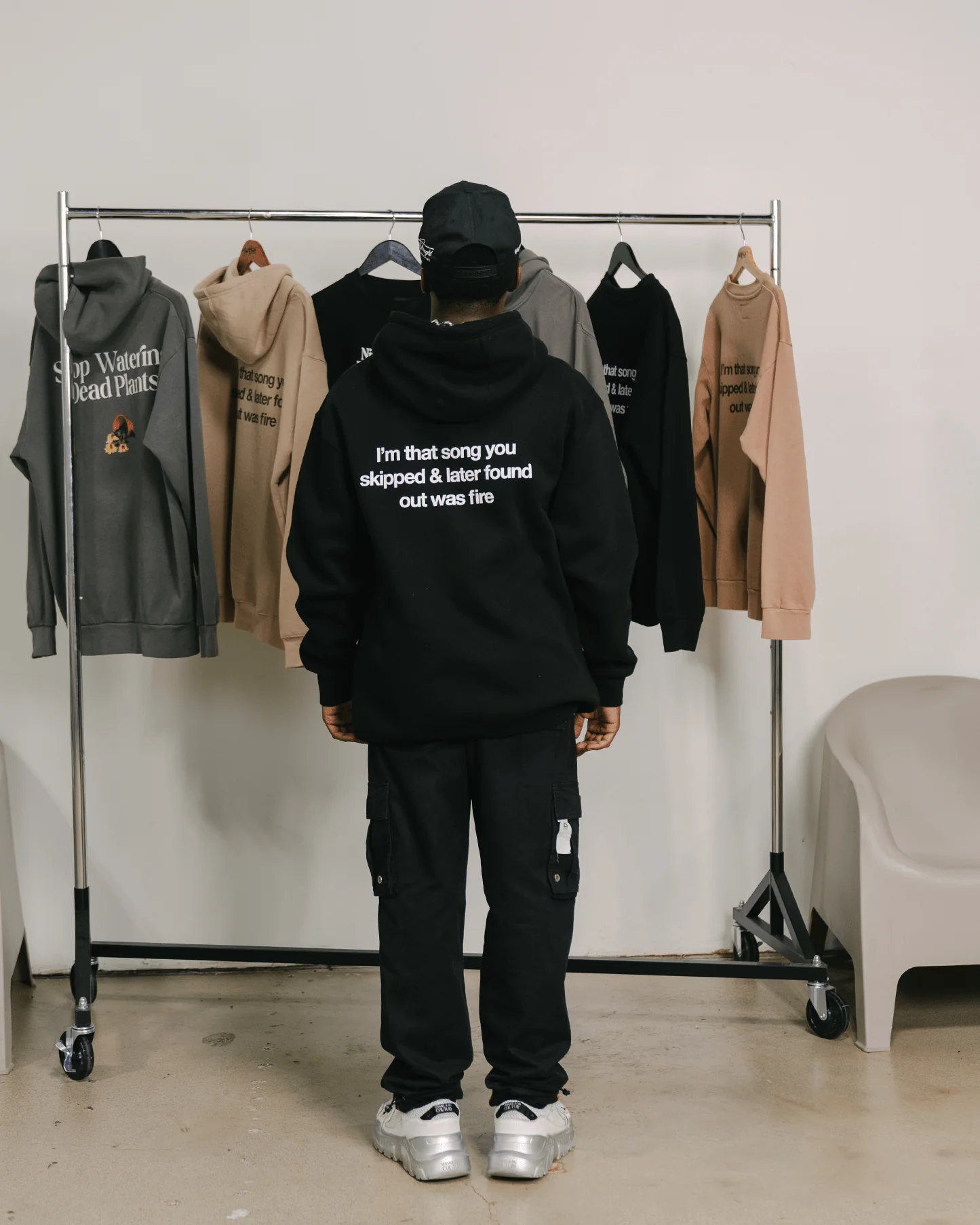 Don't Skip Black Hoodie - Image 5