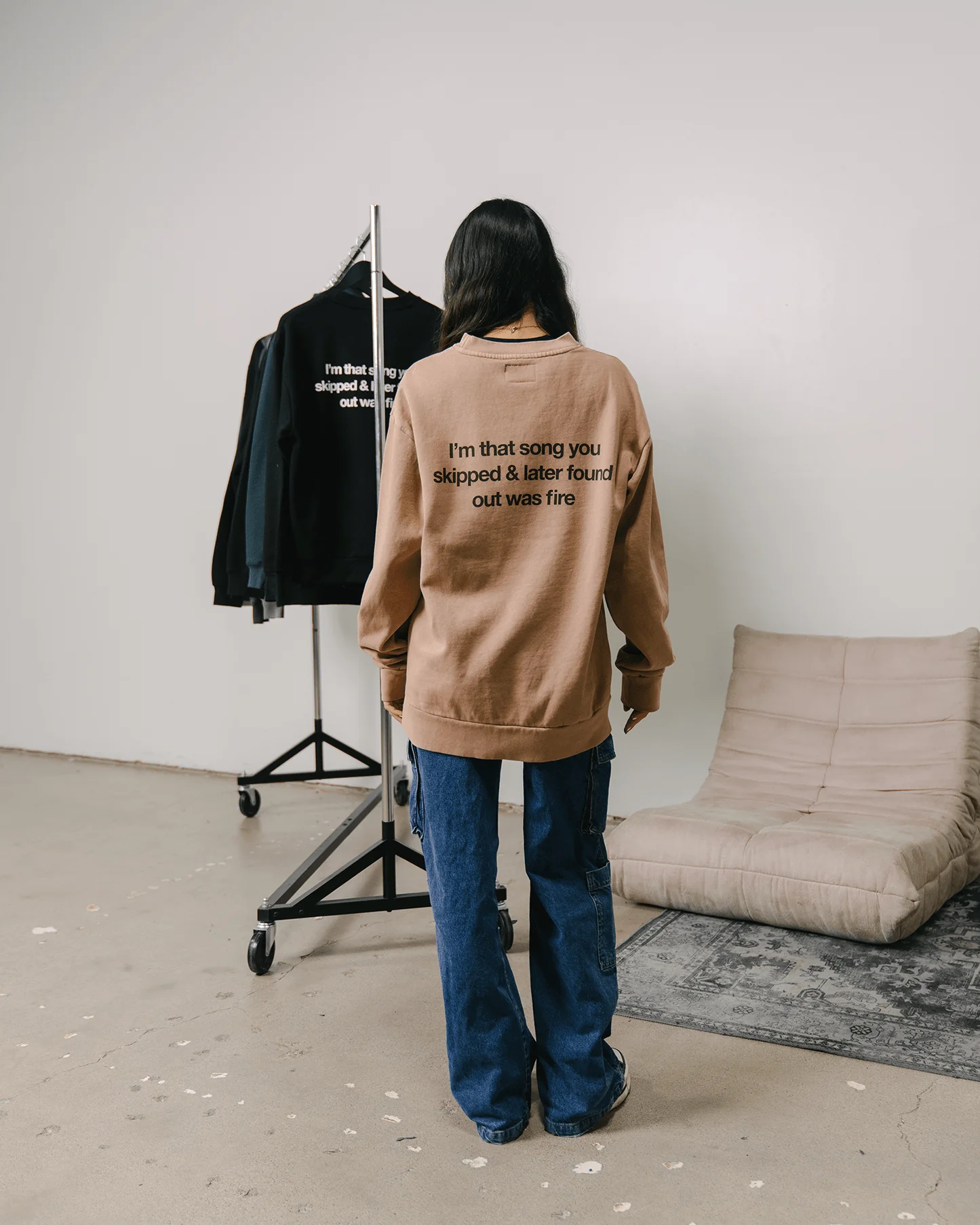 Don't Skip Mushroom Crewneck Sweatshirt - Image 3