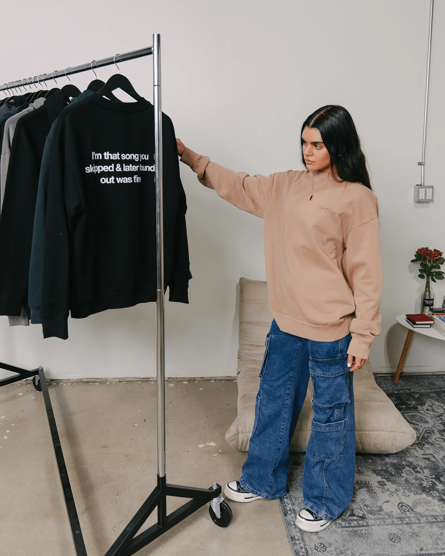 Don't Skip Mushroom Crewneck Sweatshirt - Image 6