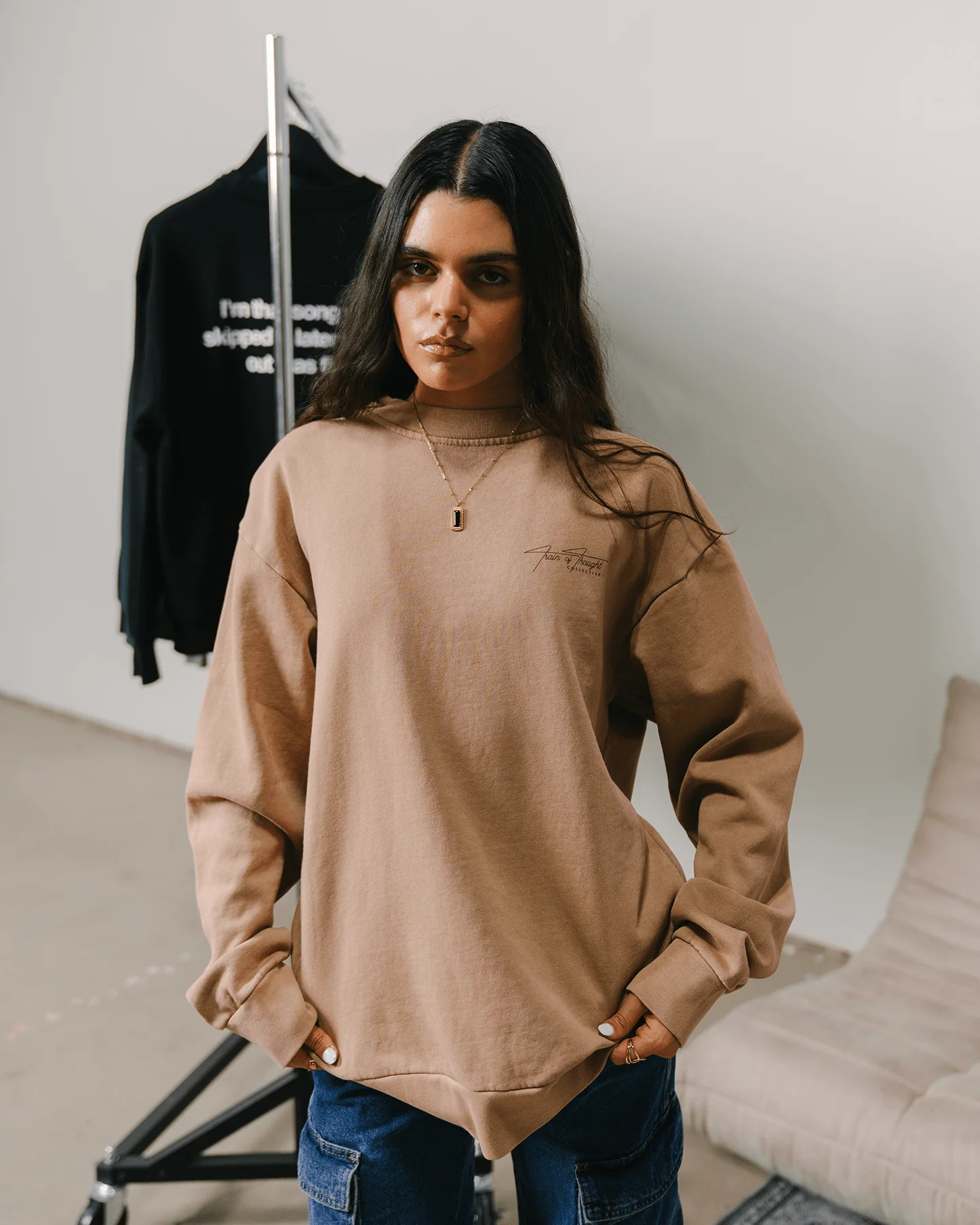 Don't Skip Mushroom Crewneck Sweatshirt - Image 8