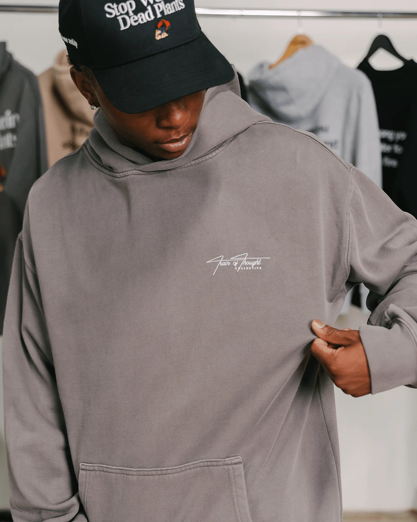 Don't Skip Relaxed Grey Hoodie - Image 5