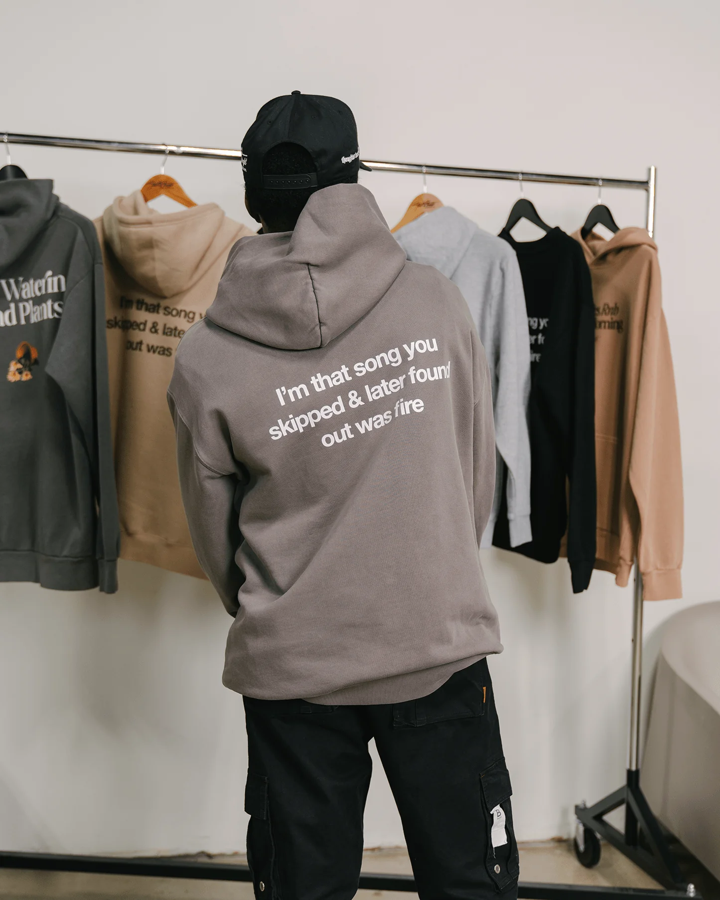 Don't Skip Relaxed Grey Hoodie - Image 7