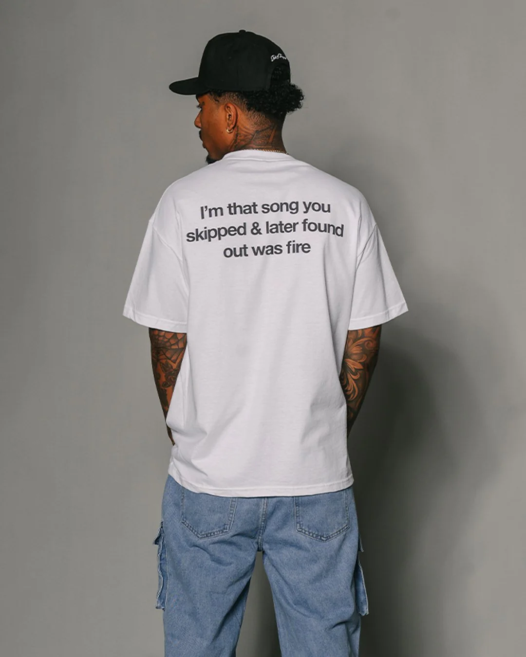 Don't Skip White Tee - Image 4