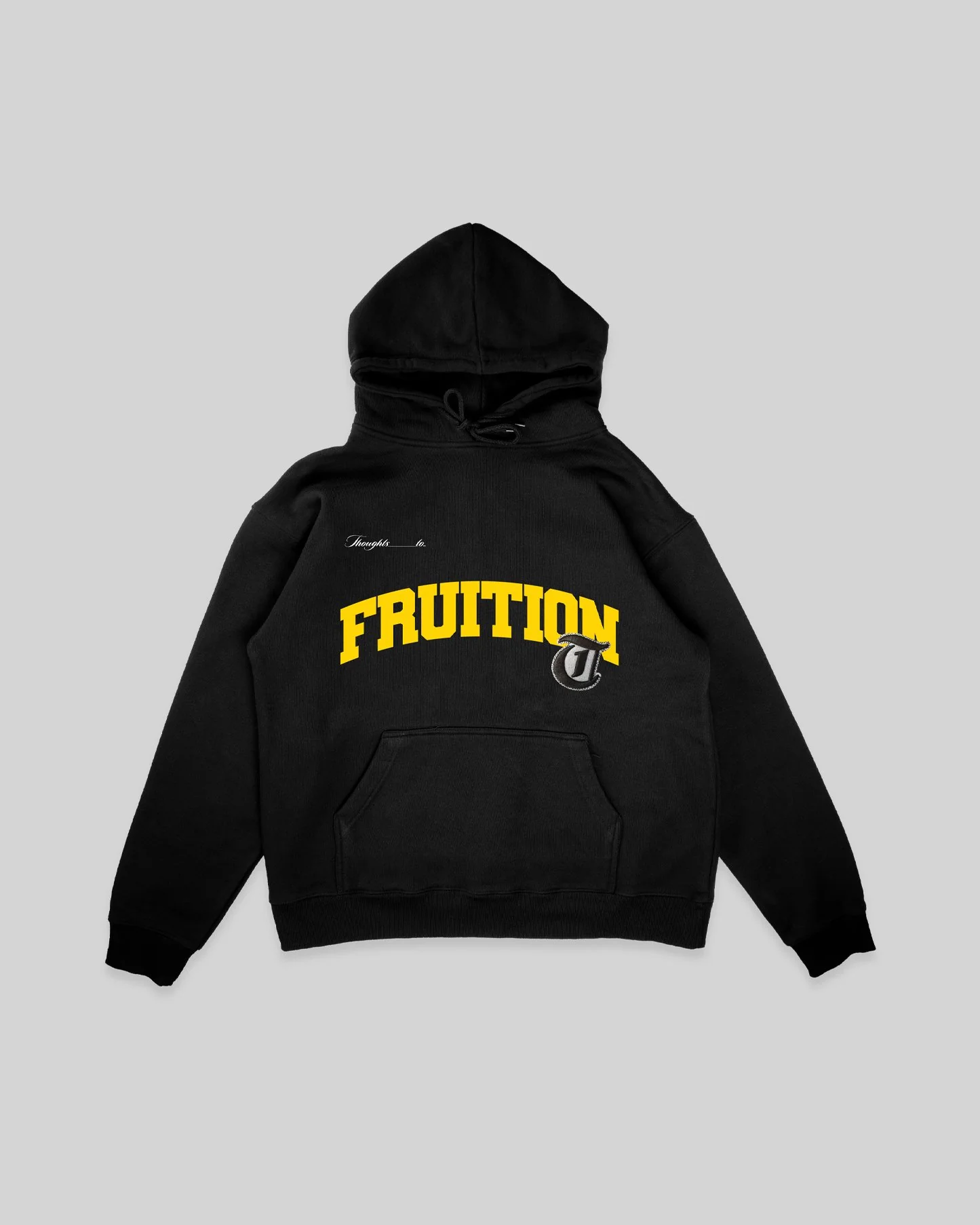 Fruition Applique Black Hoodie