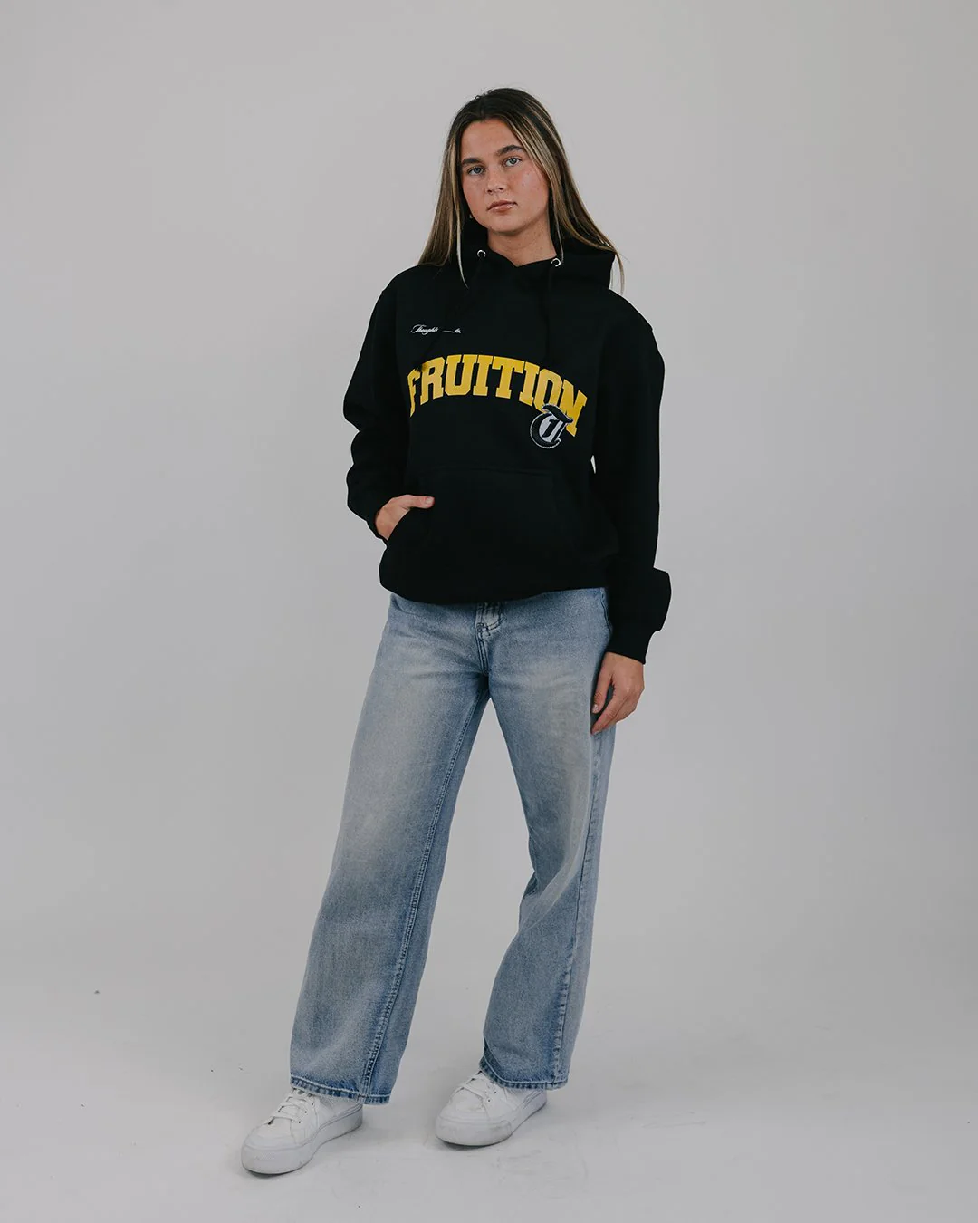 Fruition Applique Black Hoodie - Image 2