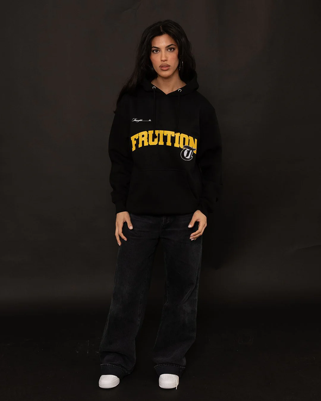 Fruition Applique Black Hoodie - Image 3