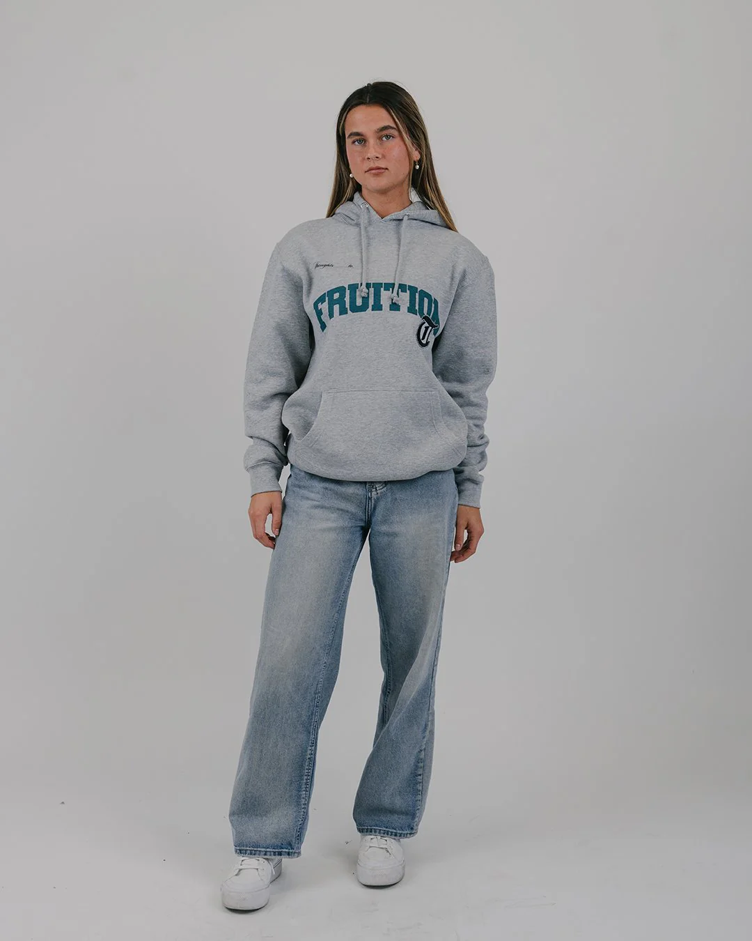 Fruition Applique Grey Hoodie - Image 2
