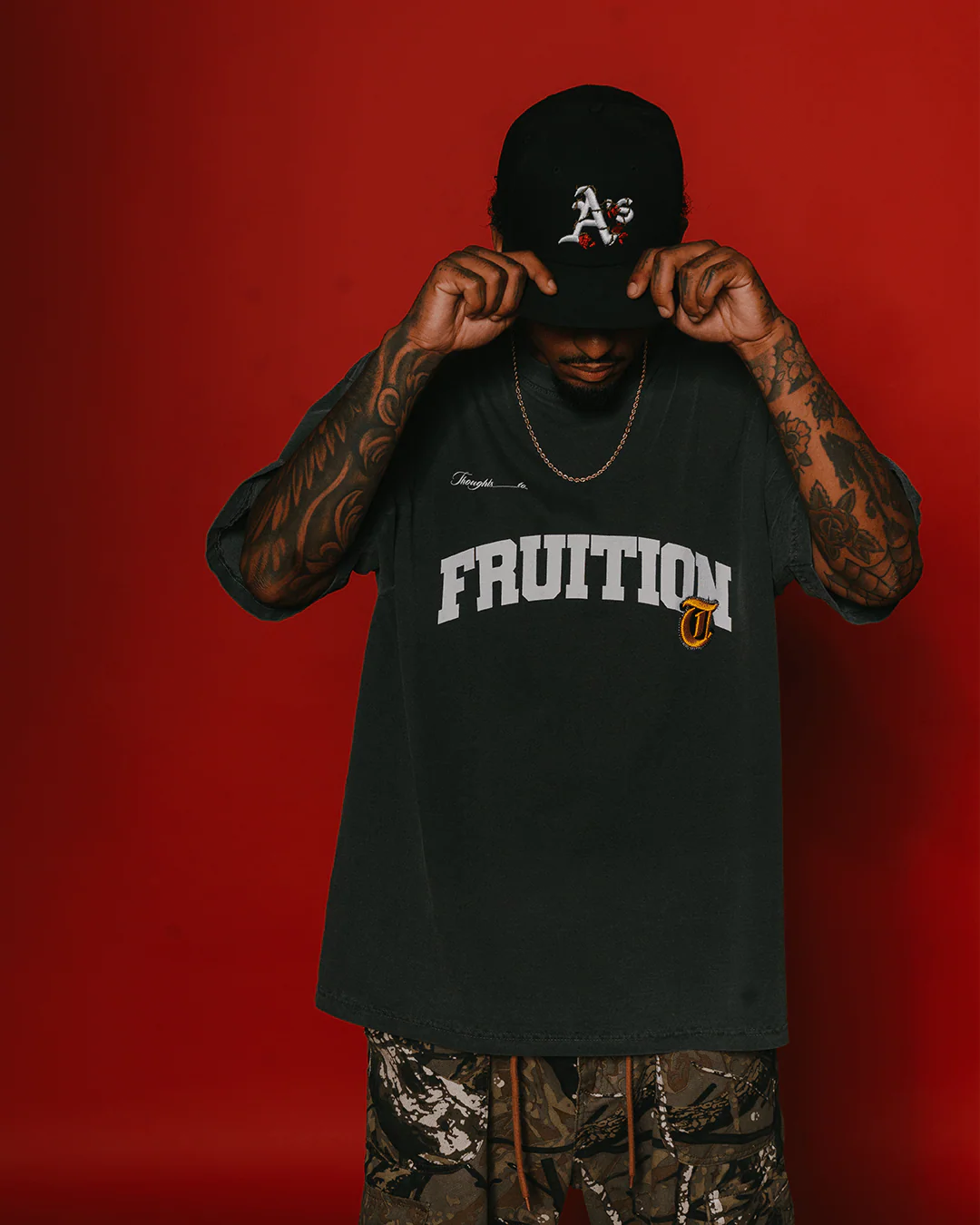 Fruition V2 Applique Oversized Shadow Tee - Image 2