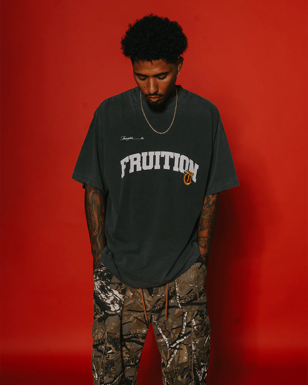 Fruition V2 Applique Oversized Shadow Tee - Image 3