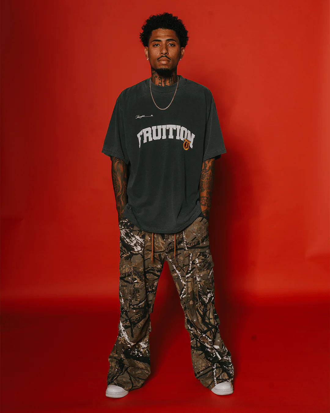 Fruition V2 Applique Oversized Shadow Tee - Image 4