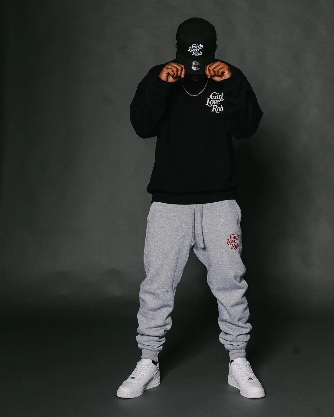 Girls Love Rnb Black Crewneck Sweatshirt - Image 3