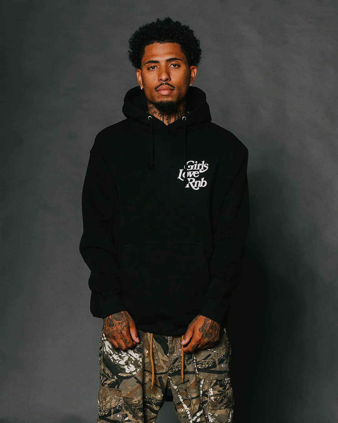 Girls Love Rnb Black Hoodie - Image 5