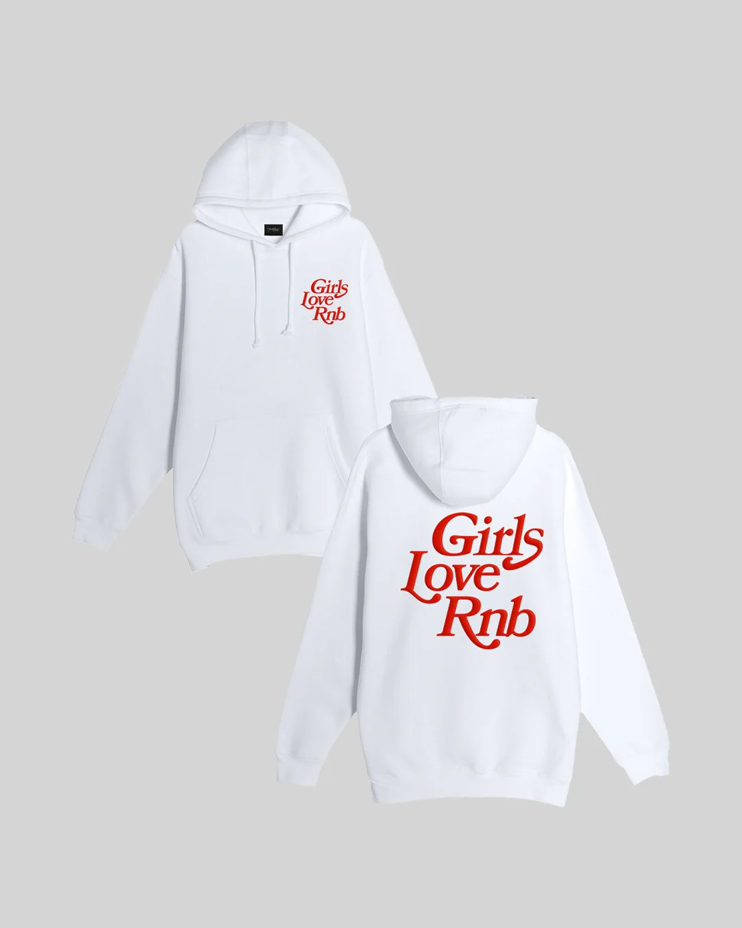 Girls Love Rnb White Hoodie