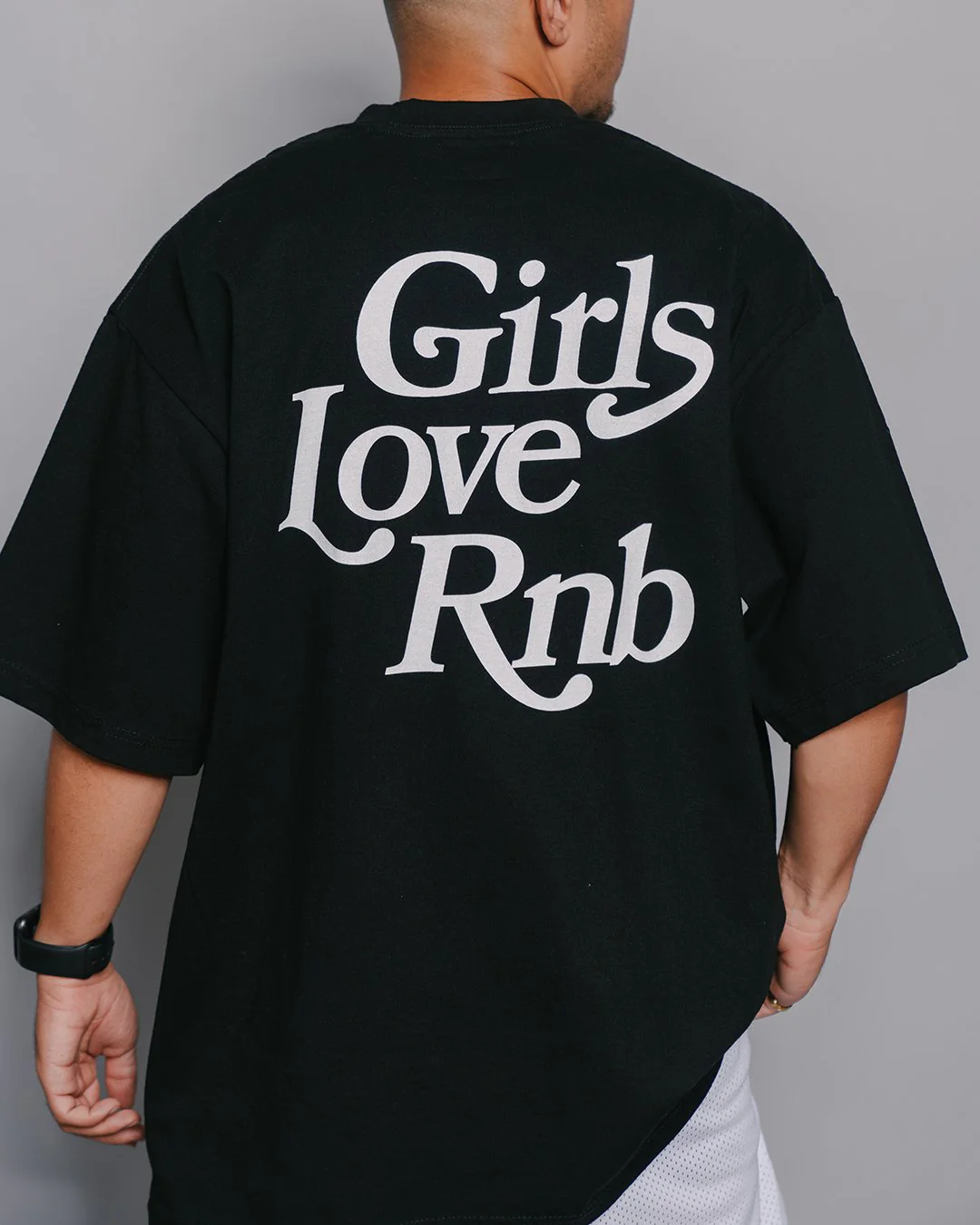 Girls Love Rnb Black Tee - Image 4