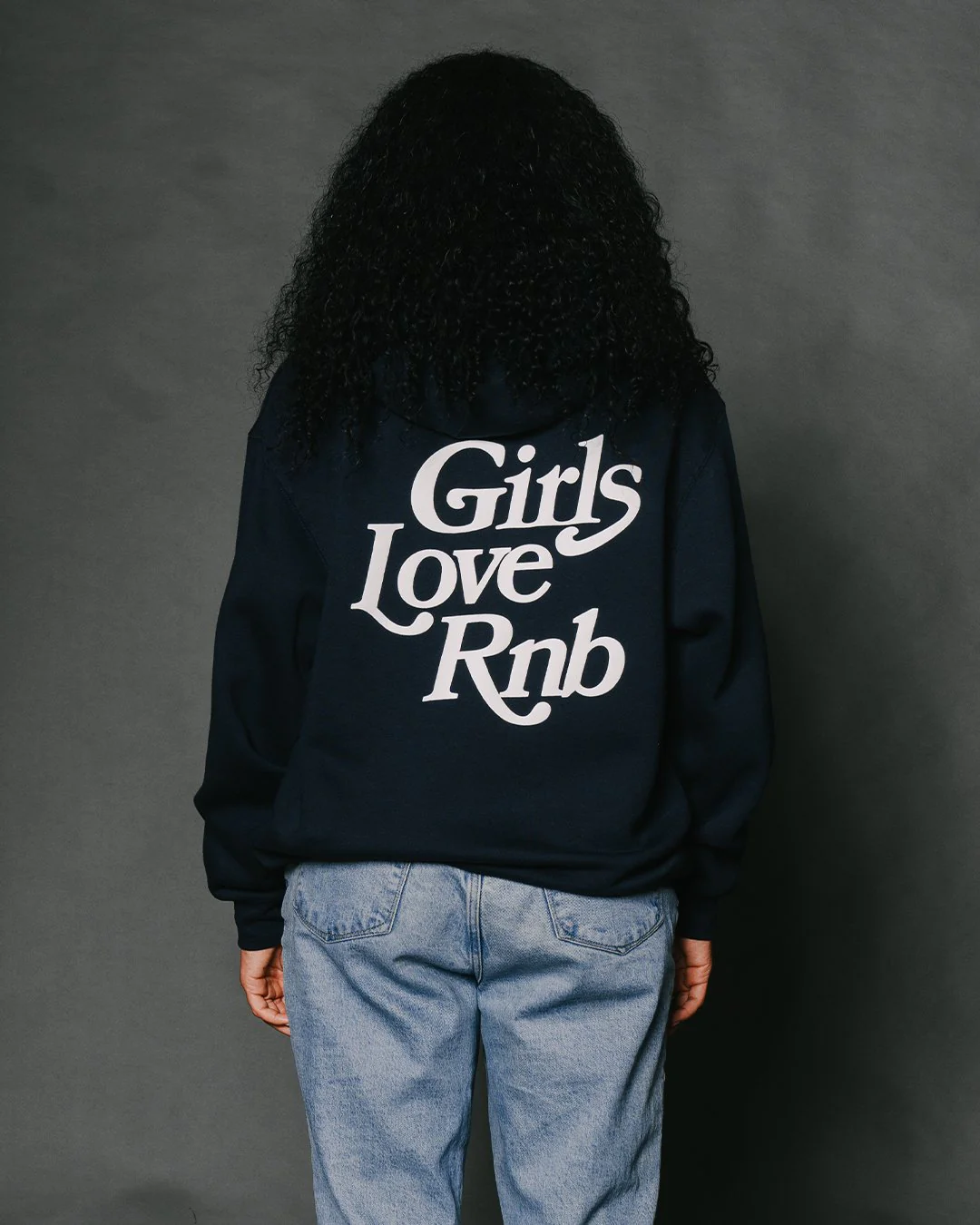 Girls Love Rnb Charcoal Hoodie - Image 3