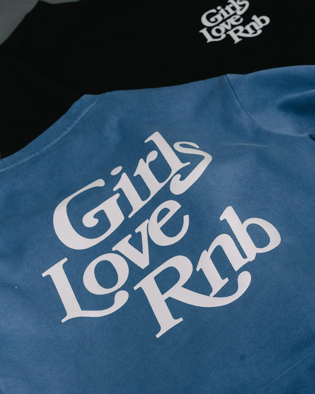 Girls Love Rnb Pebble Blue Crewneck Sweatshirt - Image 5