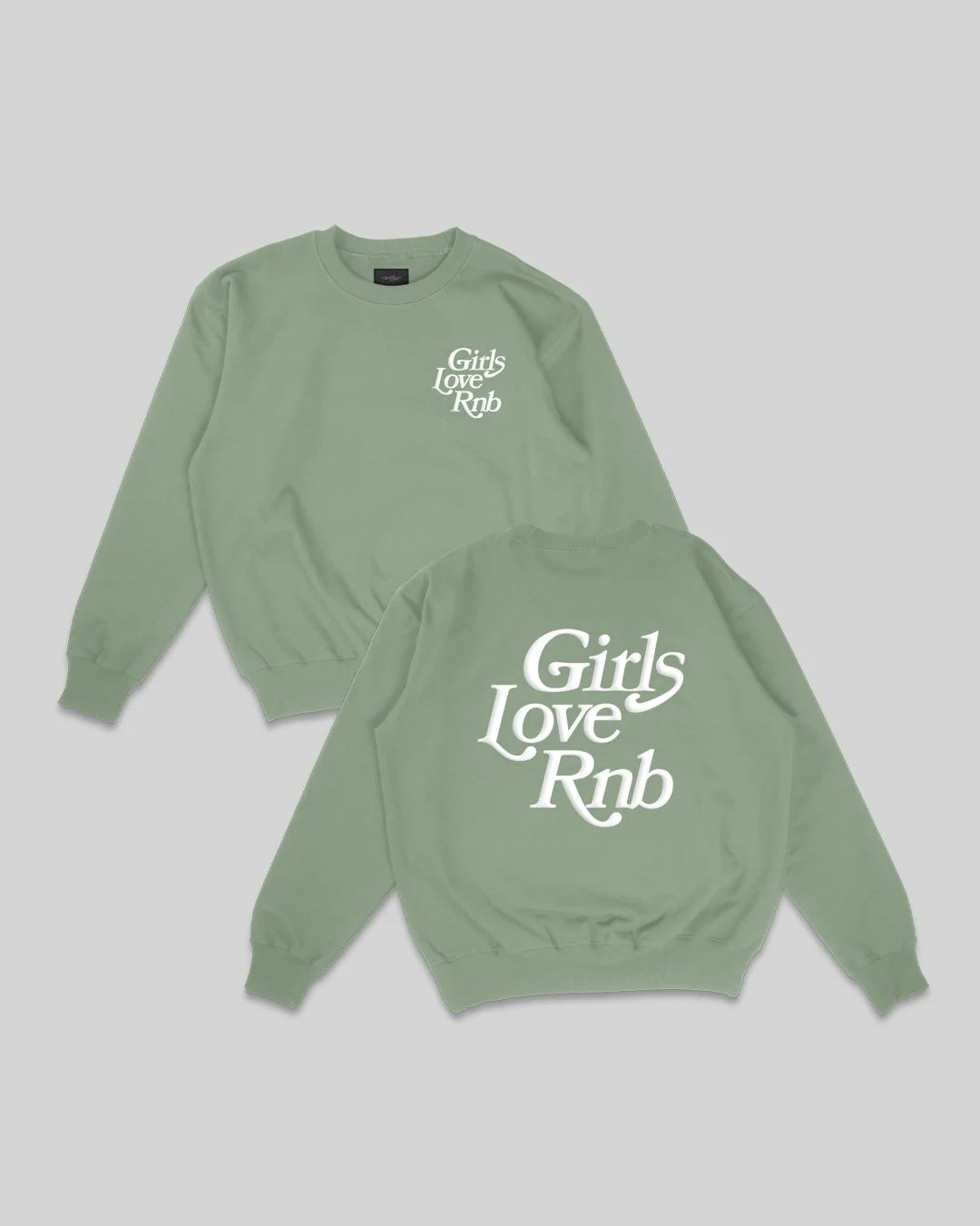 Girls Love Rnb Pistachio Crewneck Sweatshirt
