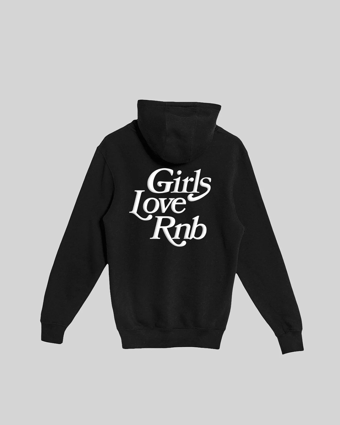 Girls Love Rnb V2 Full Zip Black Hoodie - Image 2