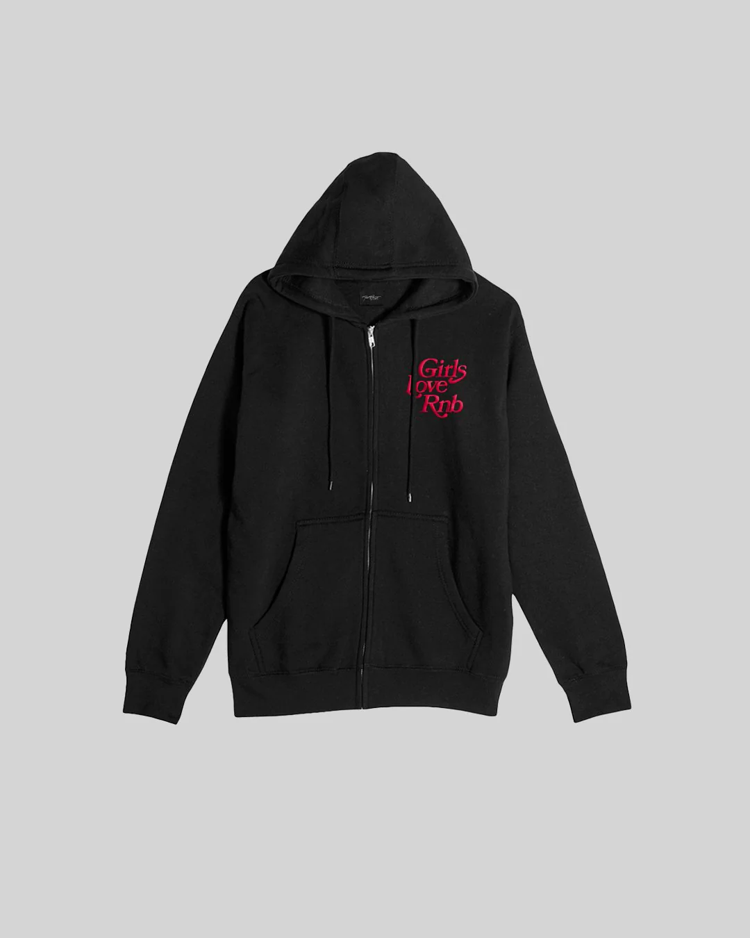 Girls Love Rnb V3 Full Zip Black Hoodie