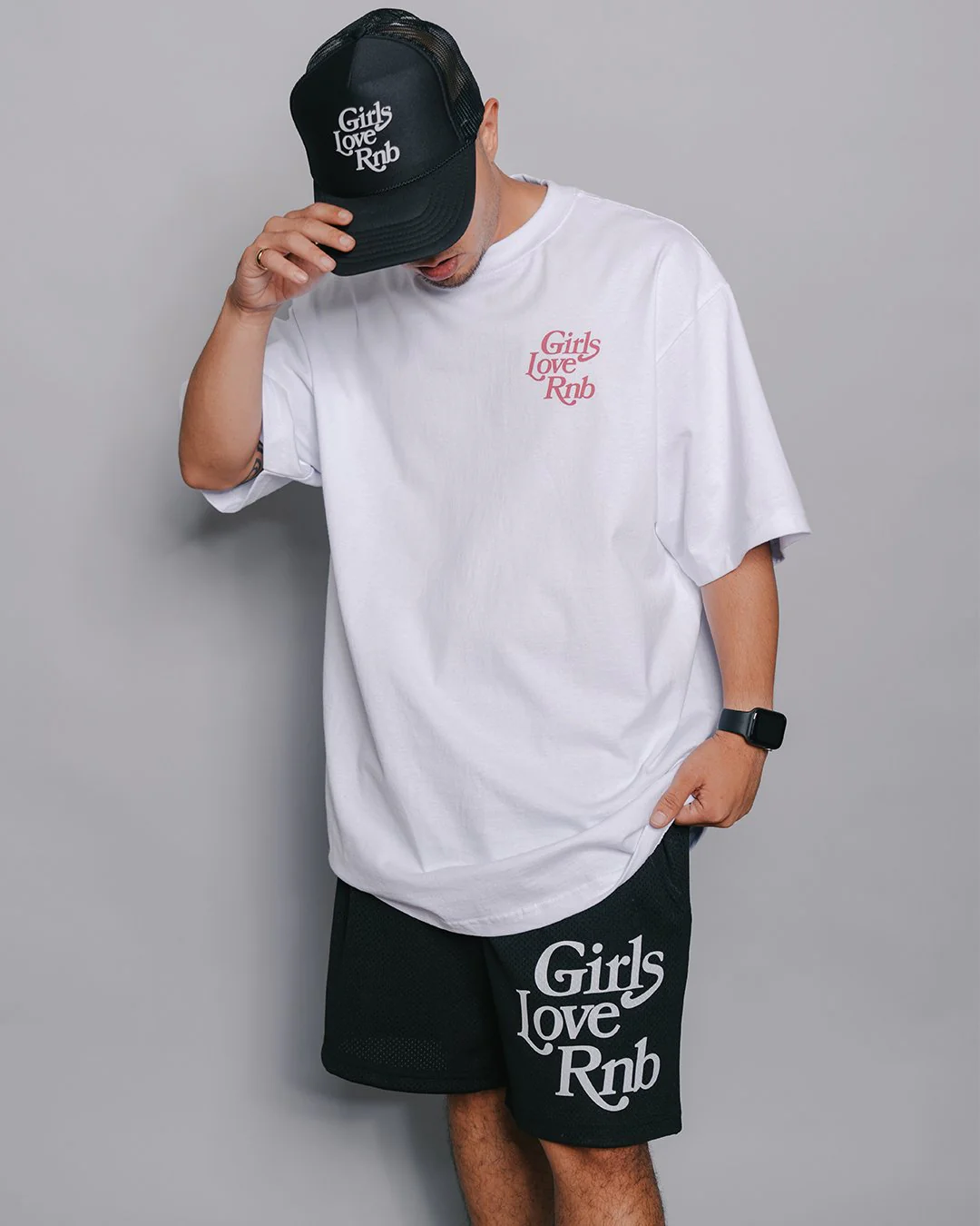 Girls Love Rnb White Tee - Image 3