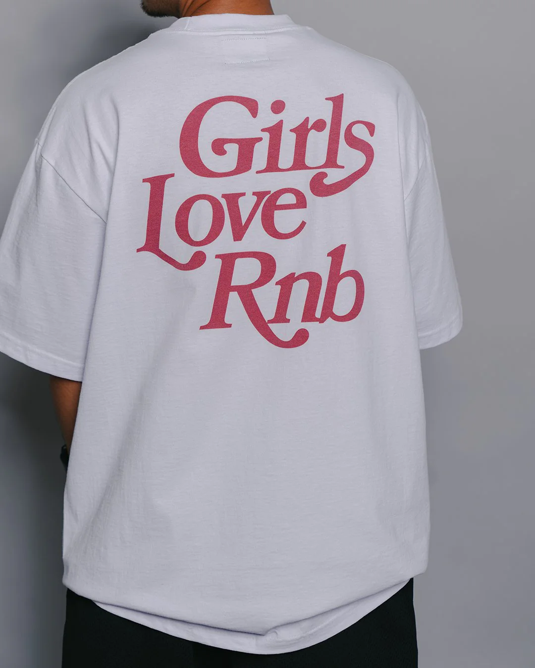 Girls Love Rnb White Tee - Image 5