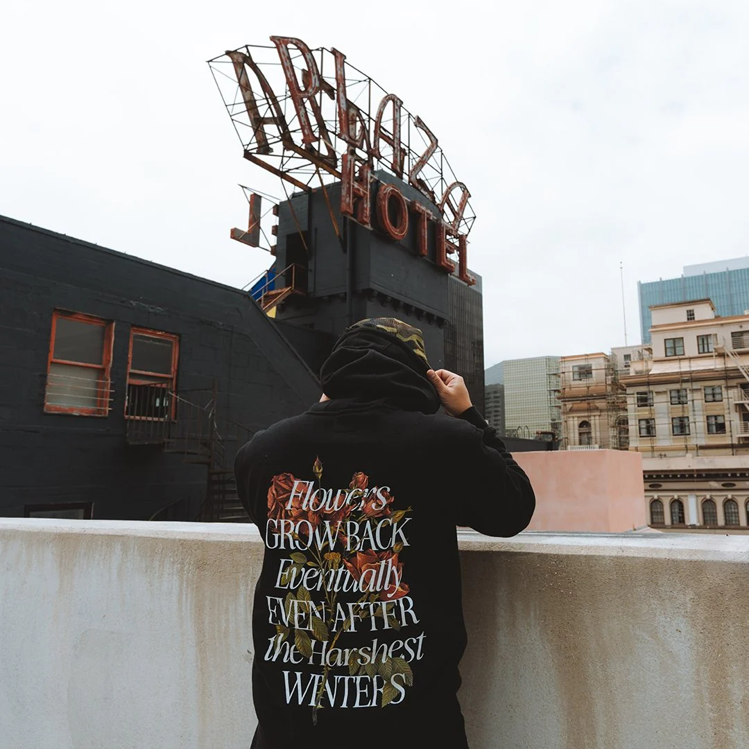 Growth Eventually Black Hoodie - Image 3