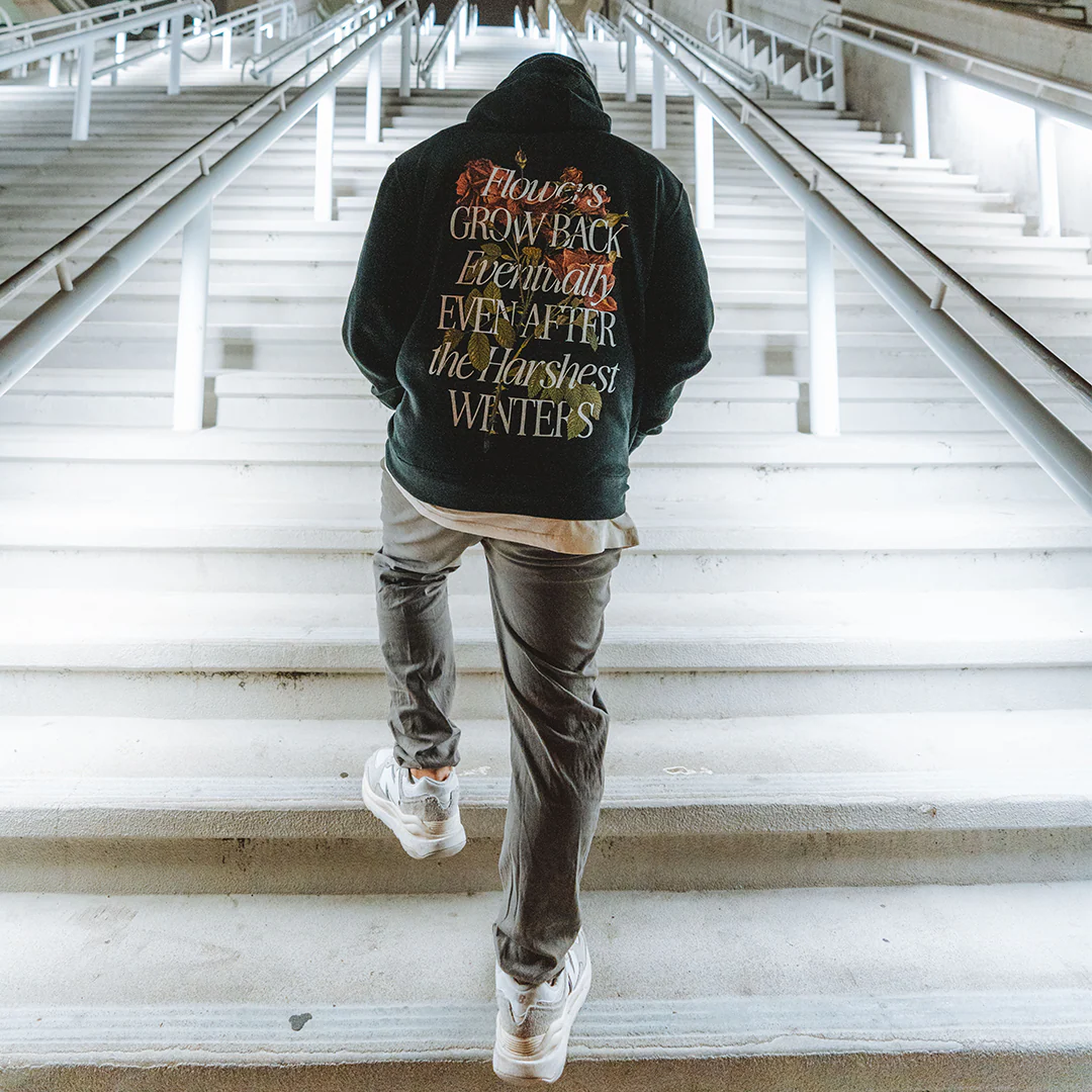 Growth Eventually Black Hoodie - Image 4