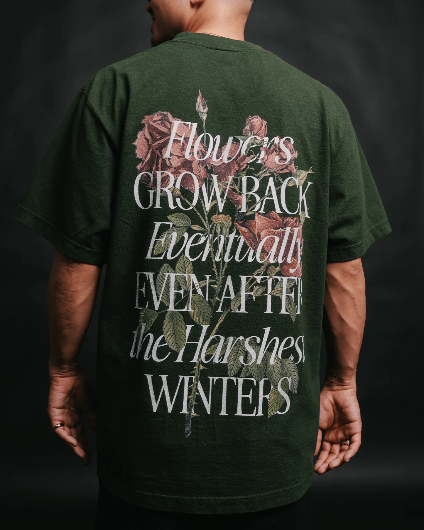 Growth Eventually V2 Green Tee - Image 4