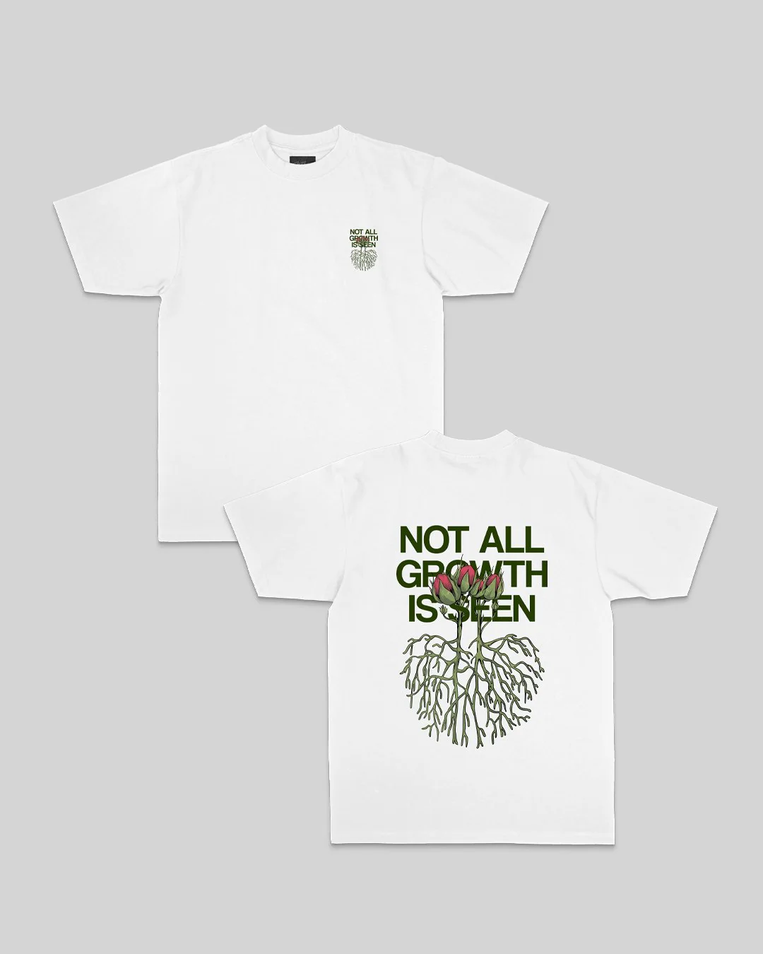 Growth Not Seen White Tee