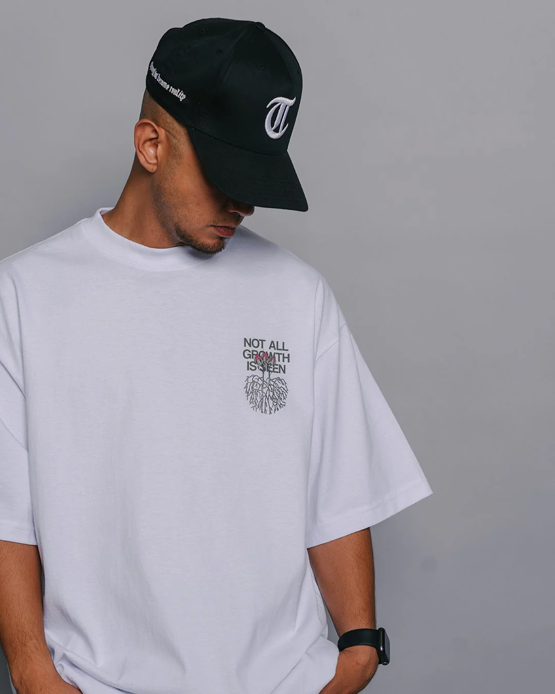 Growth Not Seen White Tee - Image 2