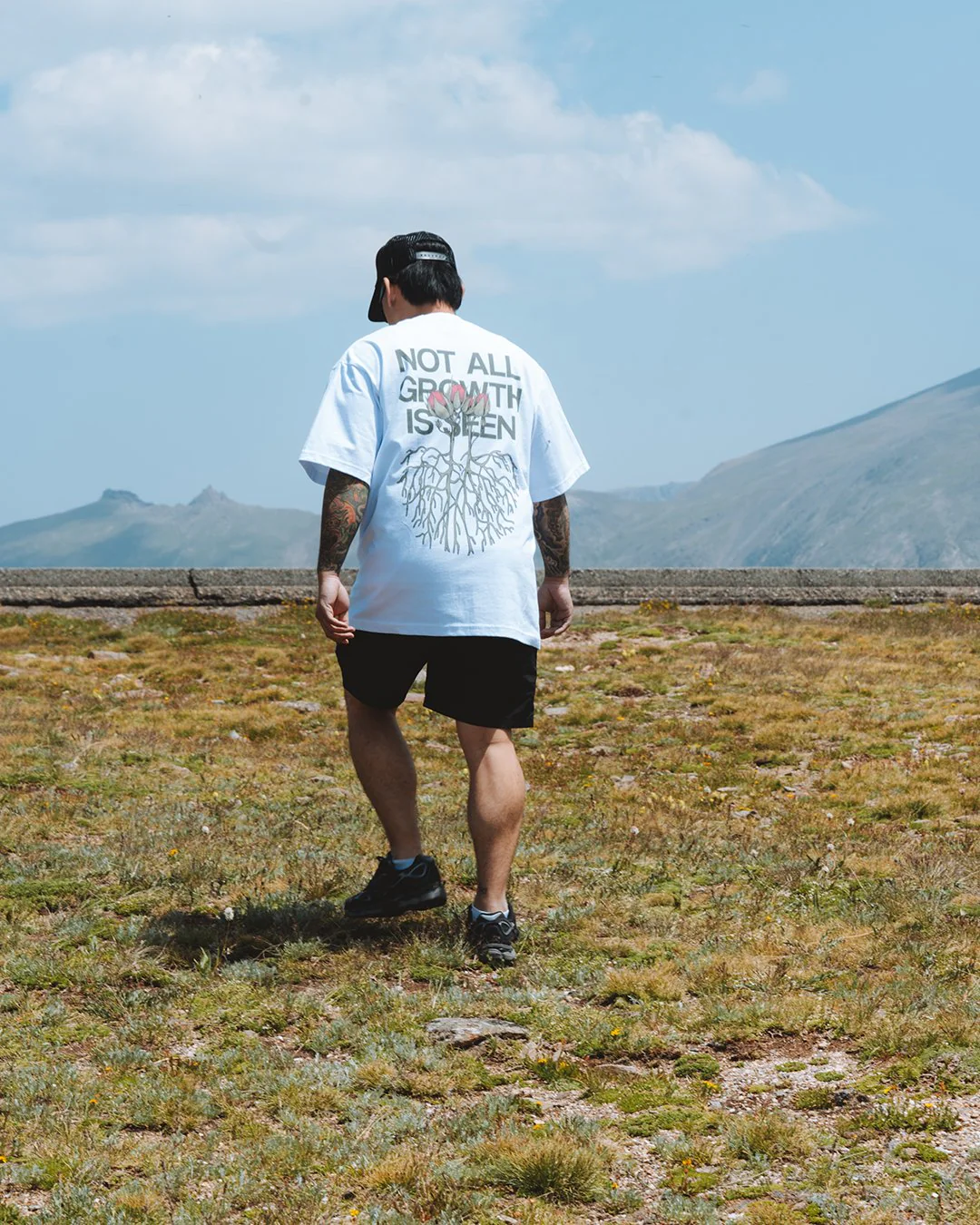 Growth Not Seen White Tee - Image 4