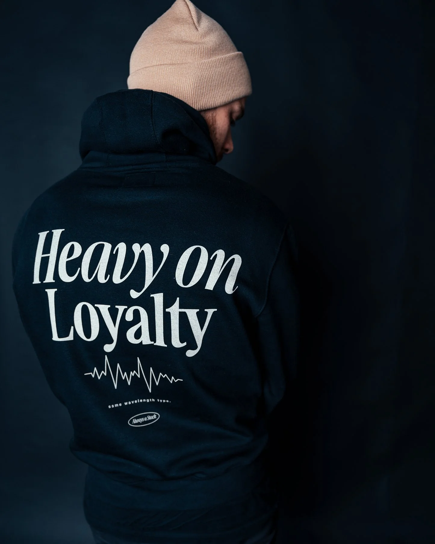 Heavy On Loyalty Black Hoodie - Image 3