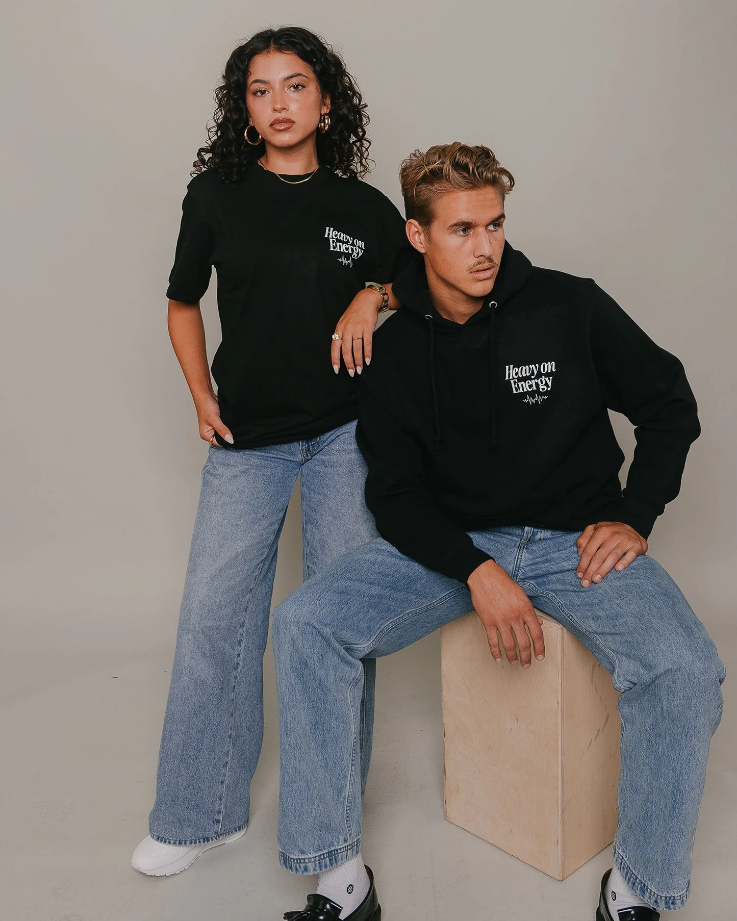Heavy On Energy Black Tee V2 - Image 2