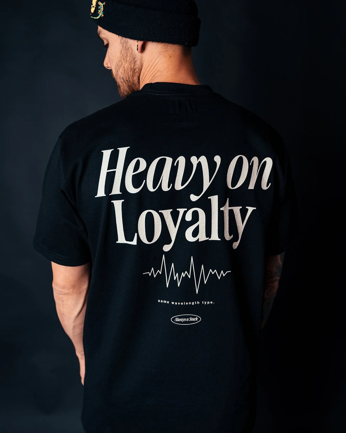 Heavy On Loyalty Black Tee - Image 3