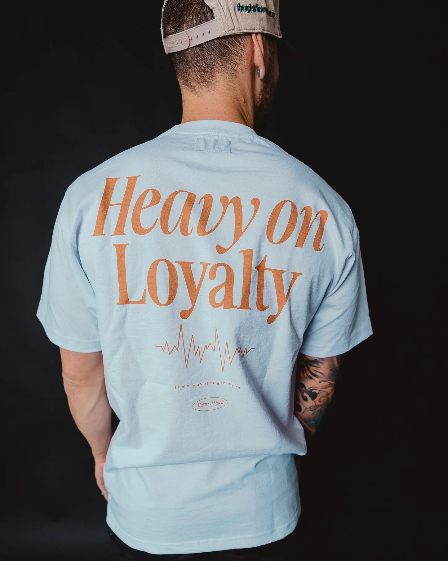 Heavy On Loyalty White Tee - Image 3