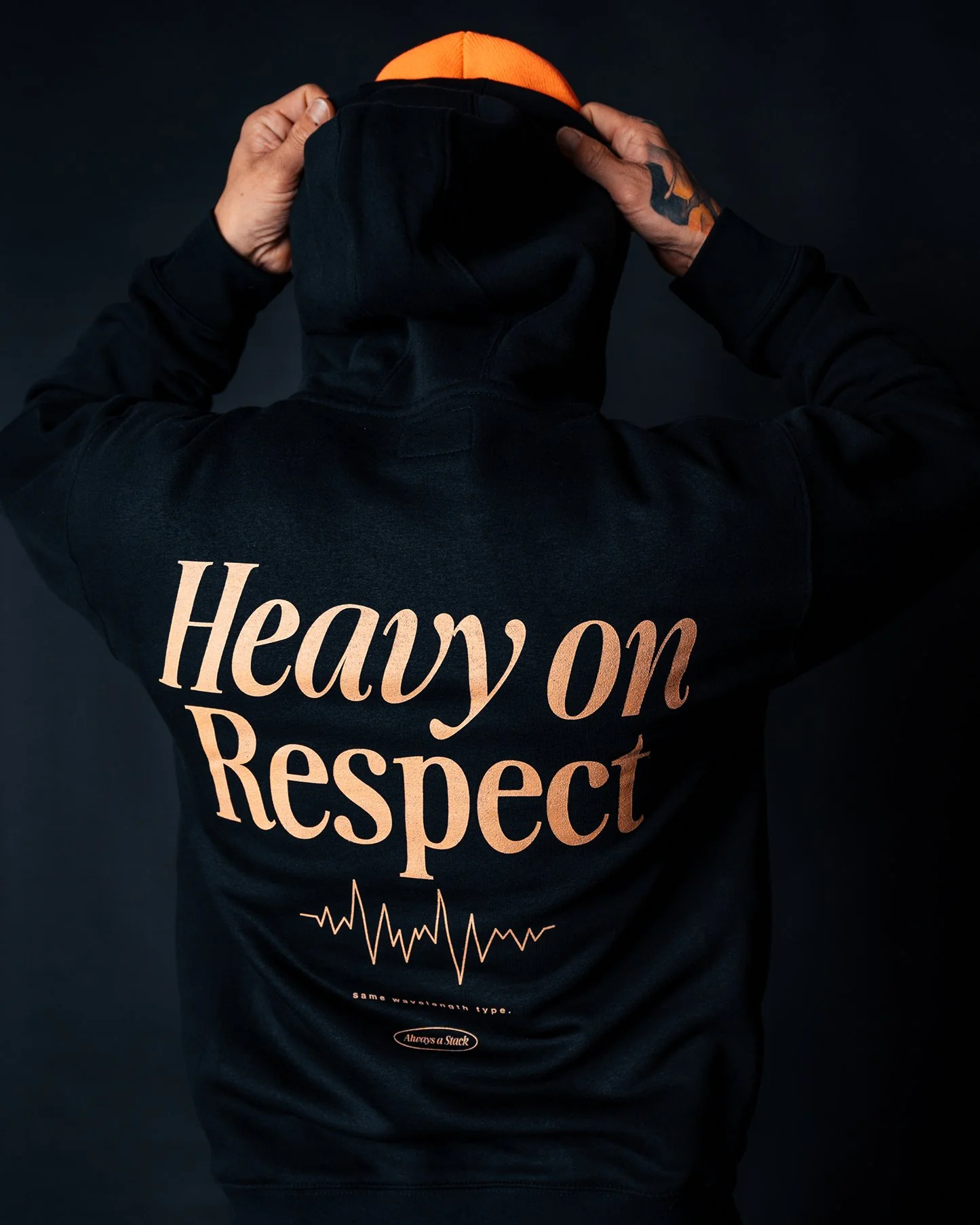 Heavy On Respect Black Hoodie - Image 3