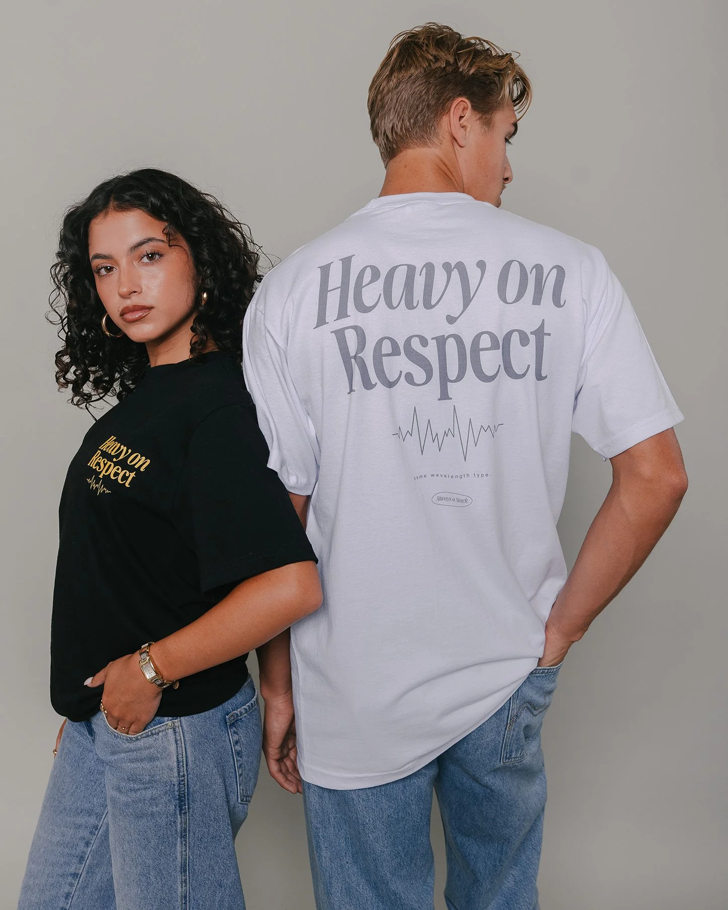Heavy On Respect Black Tee V2 - Image 2