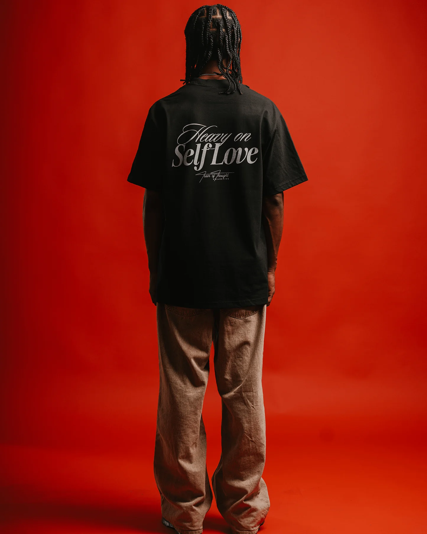 Heavy On Self Love Black Tee - Image 4
