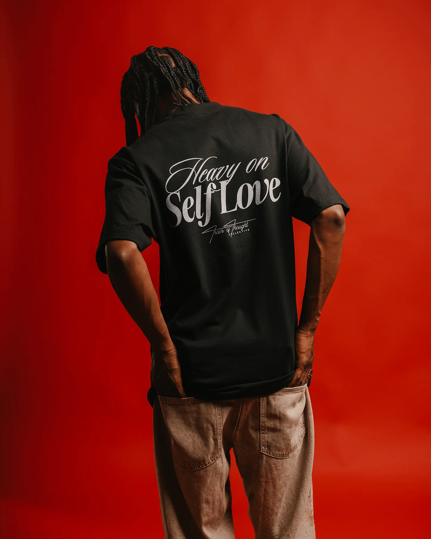 Heavy On Self Love Black Tee - Image 5