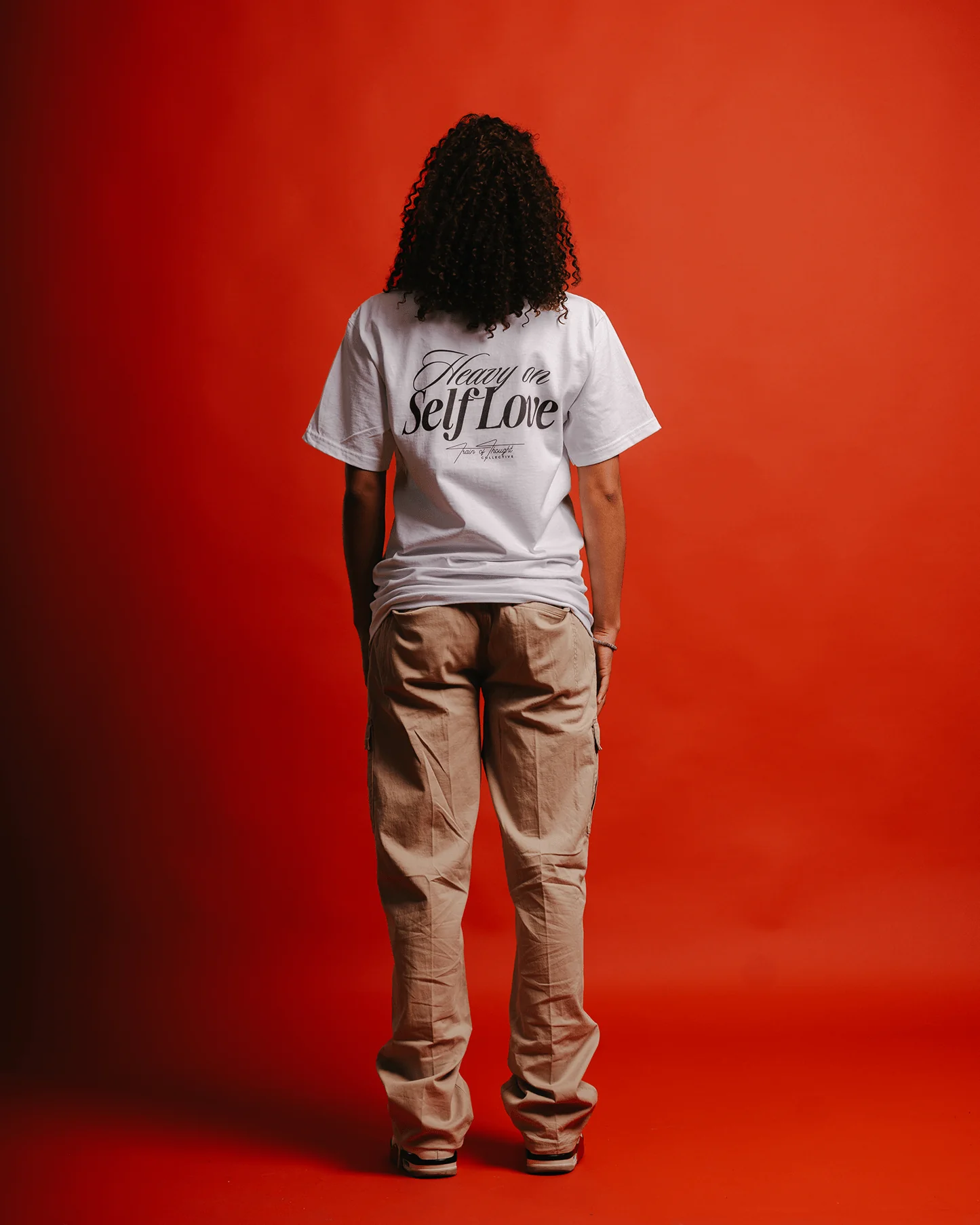 Heavy On Self Love White Tee - Image 4